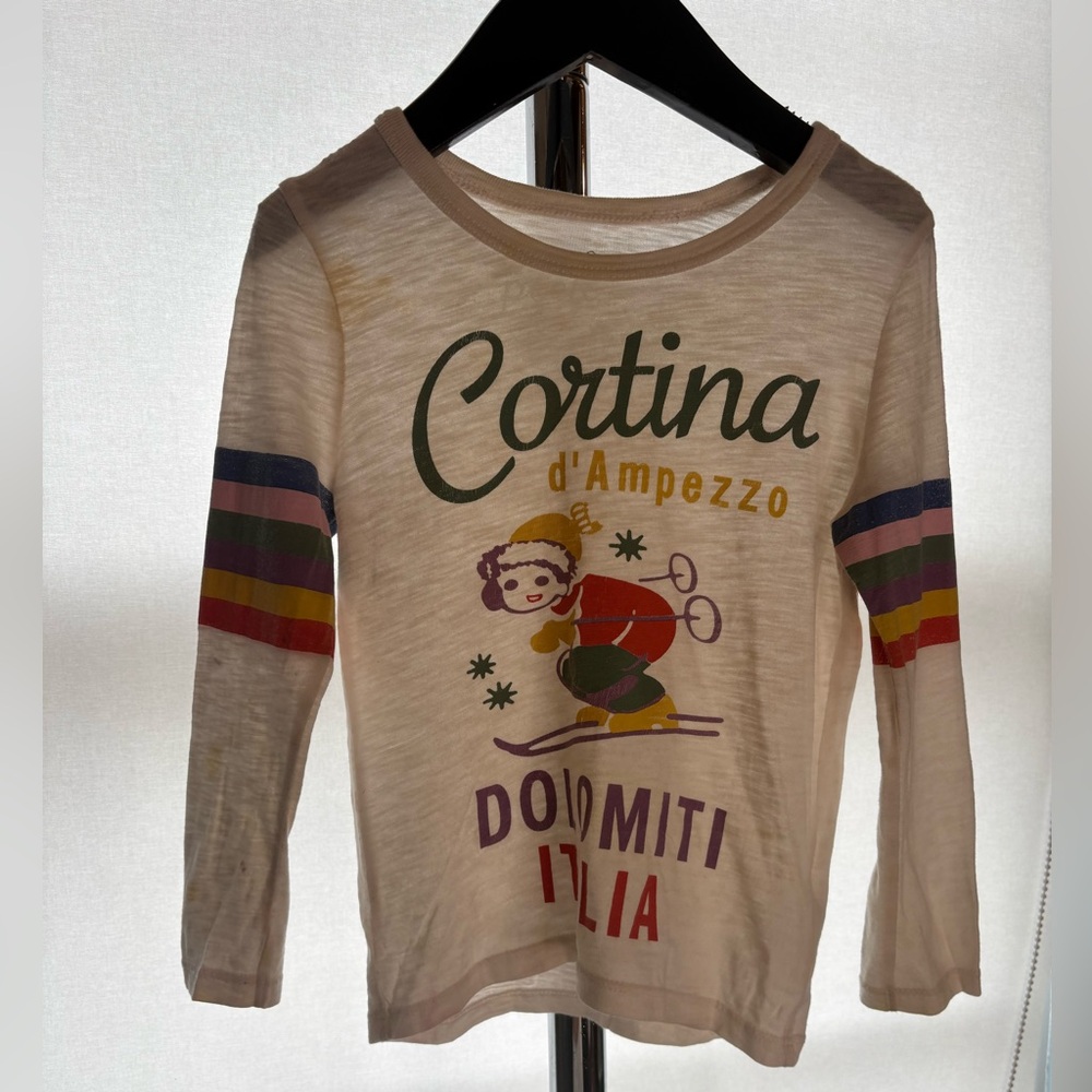 Peek Kids “Cortina d’Ampezzo” Long Sleeve Graphic Tee XS (2–3 Years)